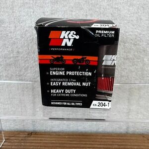 K&N KN-204 Premium Oil Filter Motorcycle Powersports Heavy Duty Black